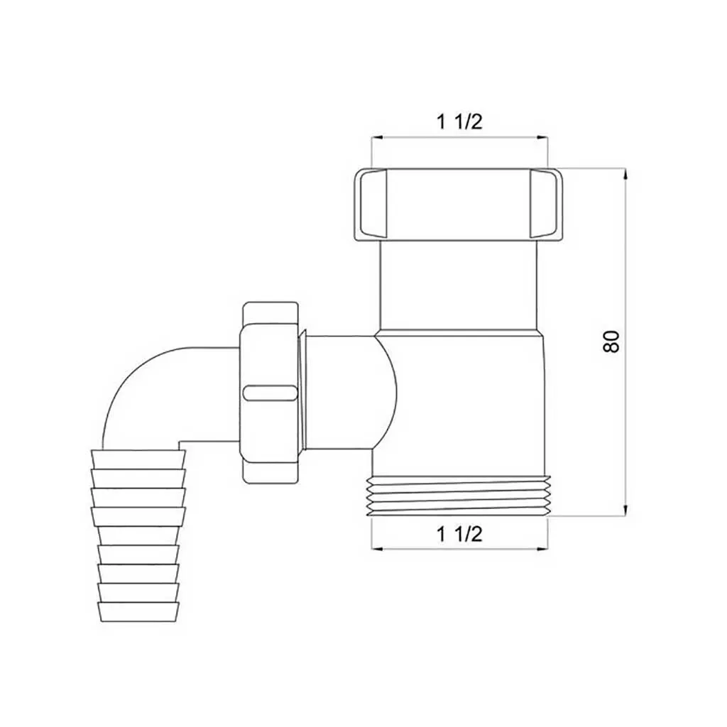 1 1/2 Inch x 40mm Drain Waste Trap Pipe Extension Connector