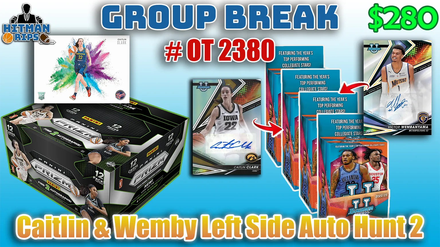 10% CHANCE FILLER for Group Break # OT 2380 - Caitlin & Wemby Left Side Auto Hunt 2
