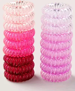 18pcs Coil Wire Hair Tie - Multicolor