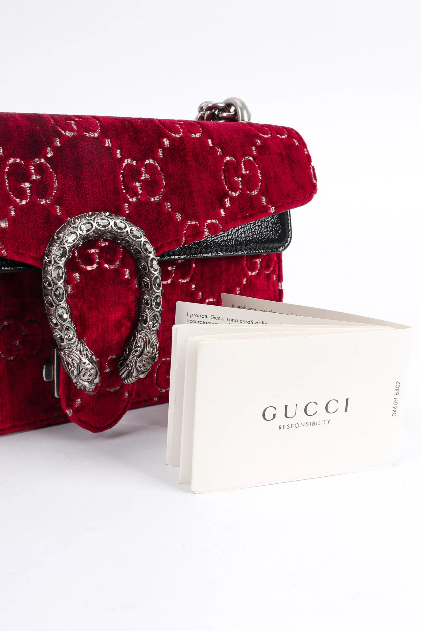2018 Dionysus Monogram Velvet Bag
