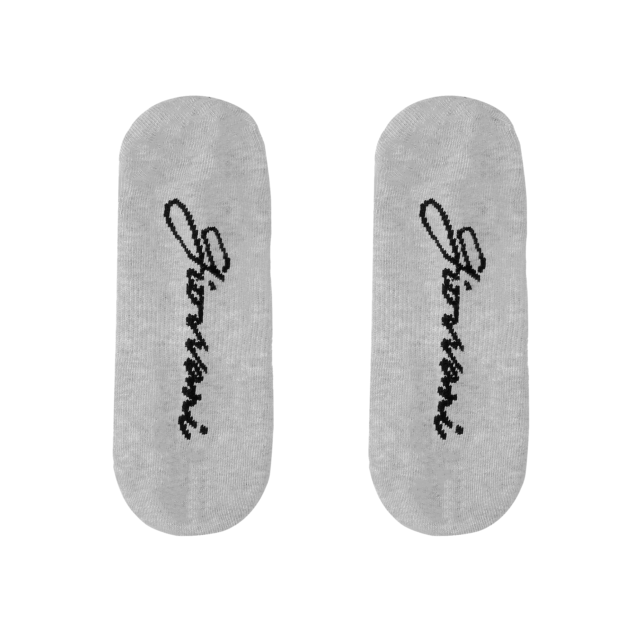 3 Pairs No-Show Socks - Grey