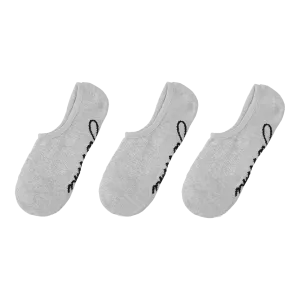 3 Pairs No-Show Socks - Grey
