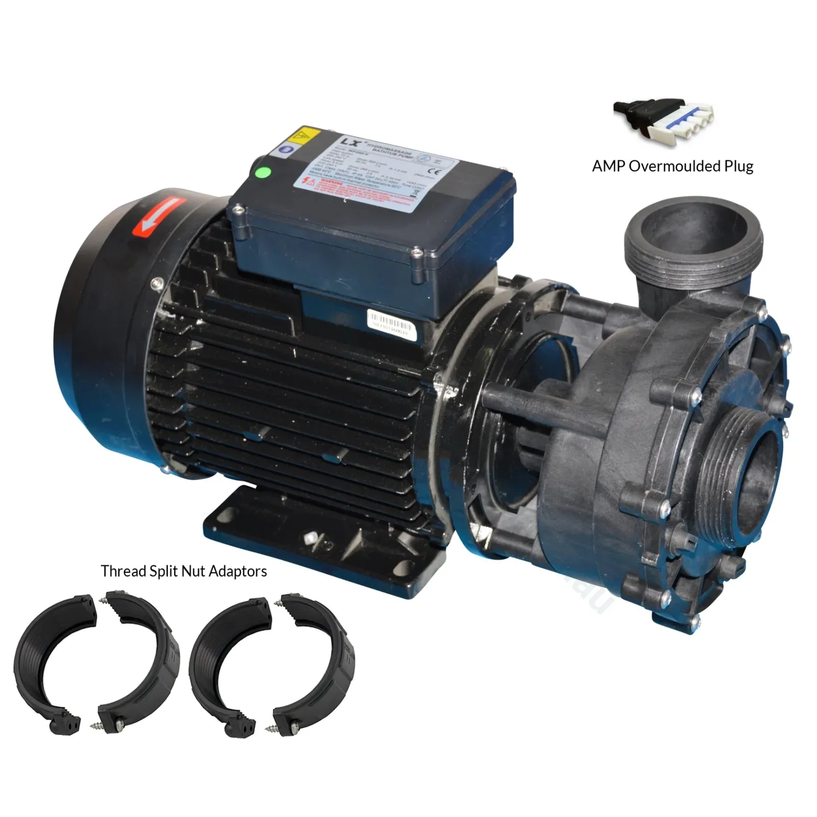3.0 HP / 3.5 HP Maxi-flow Single Speed Spa Pump Replacement - Q6885 - By Spatex