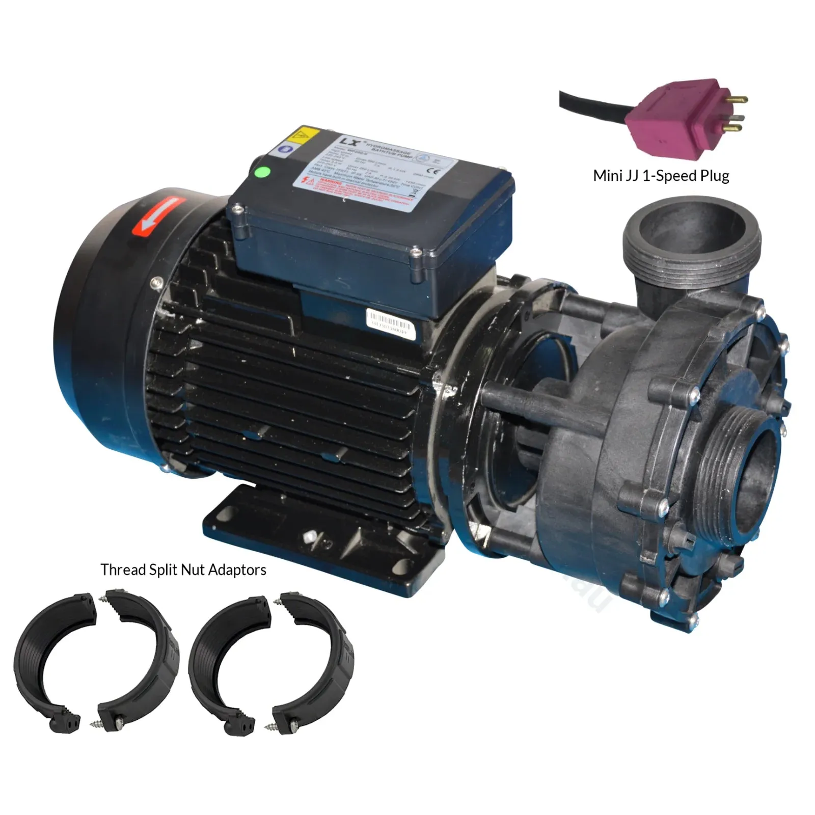 3.0 HP / 3.5 HP Maxi-flow Single Speed Spa Pump Replacement - Q6885 - By Spatex