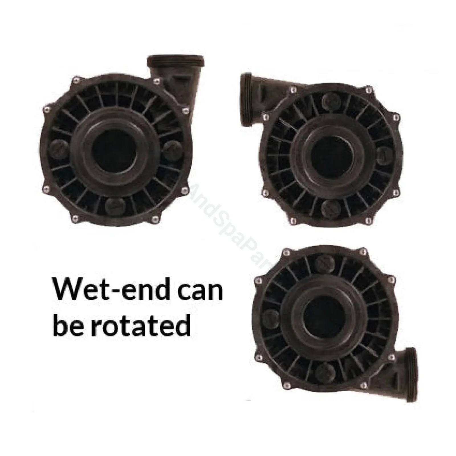 3.0 HP / 3.5 HP Maxi-flow Single Speed Spa Pump Replacement - Q6885 - By Spatex