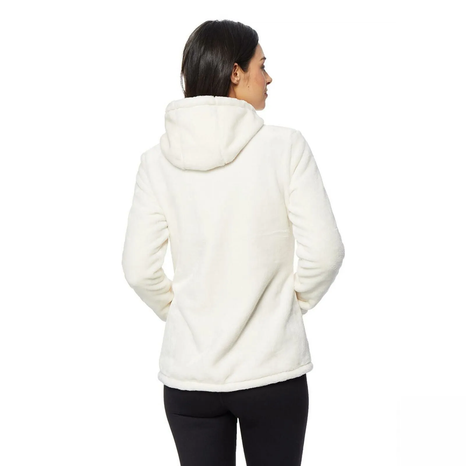 32 Degrees Heat Women's Hooded Plush Faux Fur Fleece Jacket