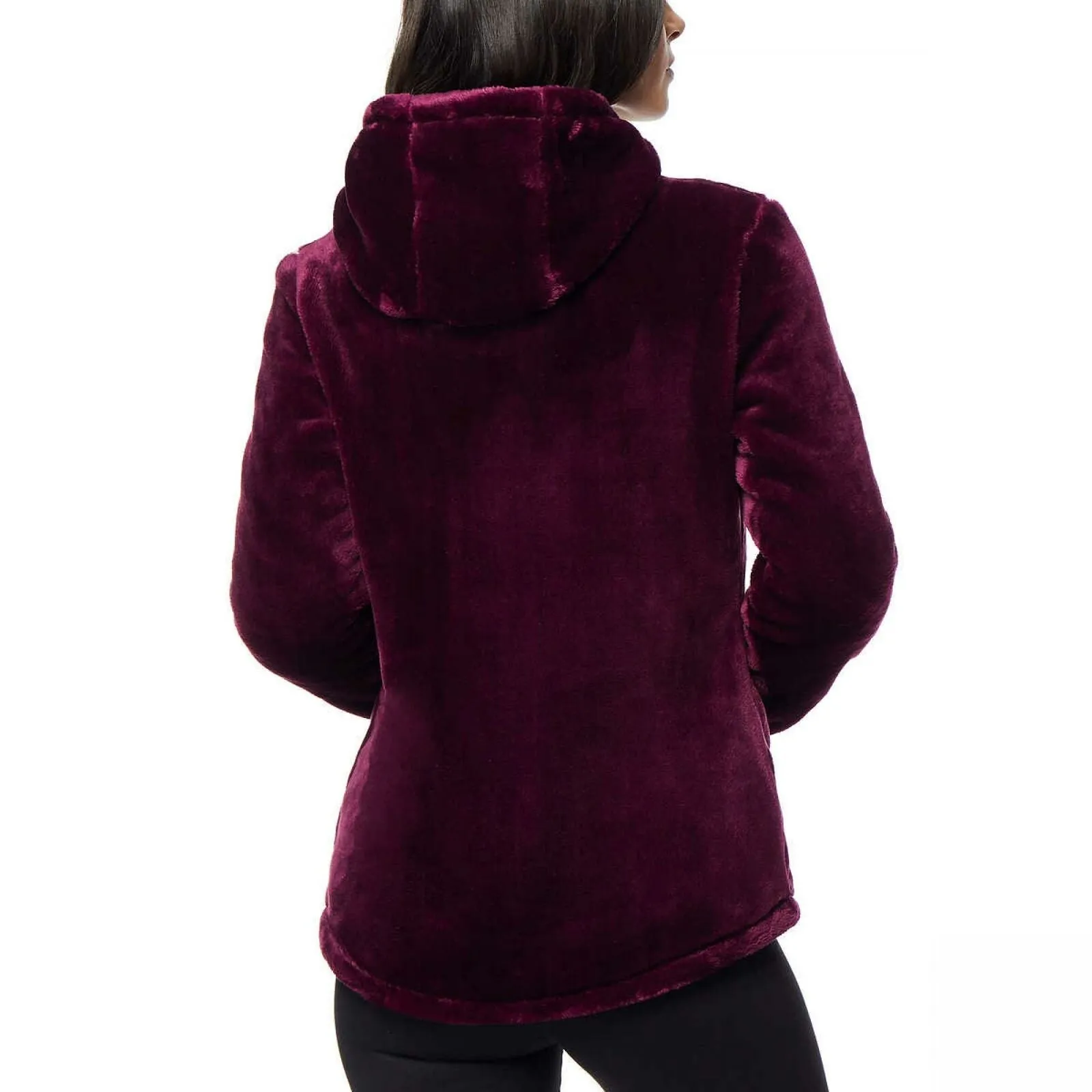 32 Degrees Heat Women's Hooded Plush Faux Fur Fleece Jacket