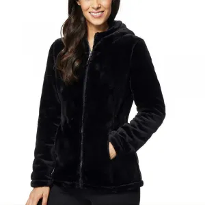 32 Degrees Heat Women's Hooded Plush Faux Fur Fleece Jacket