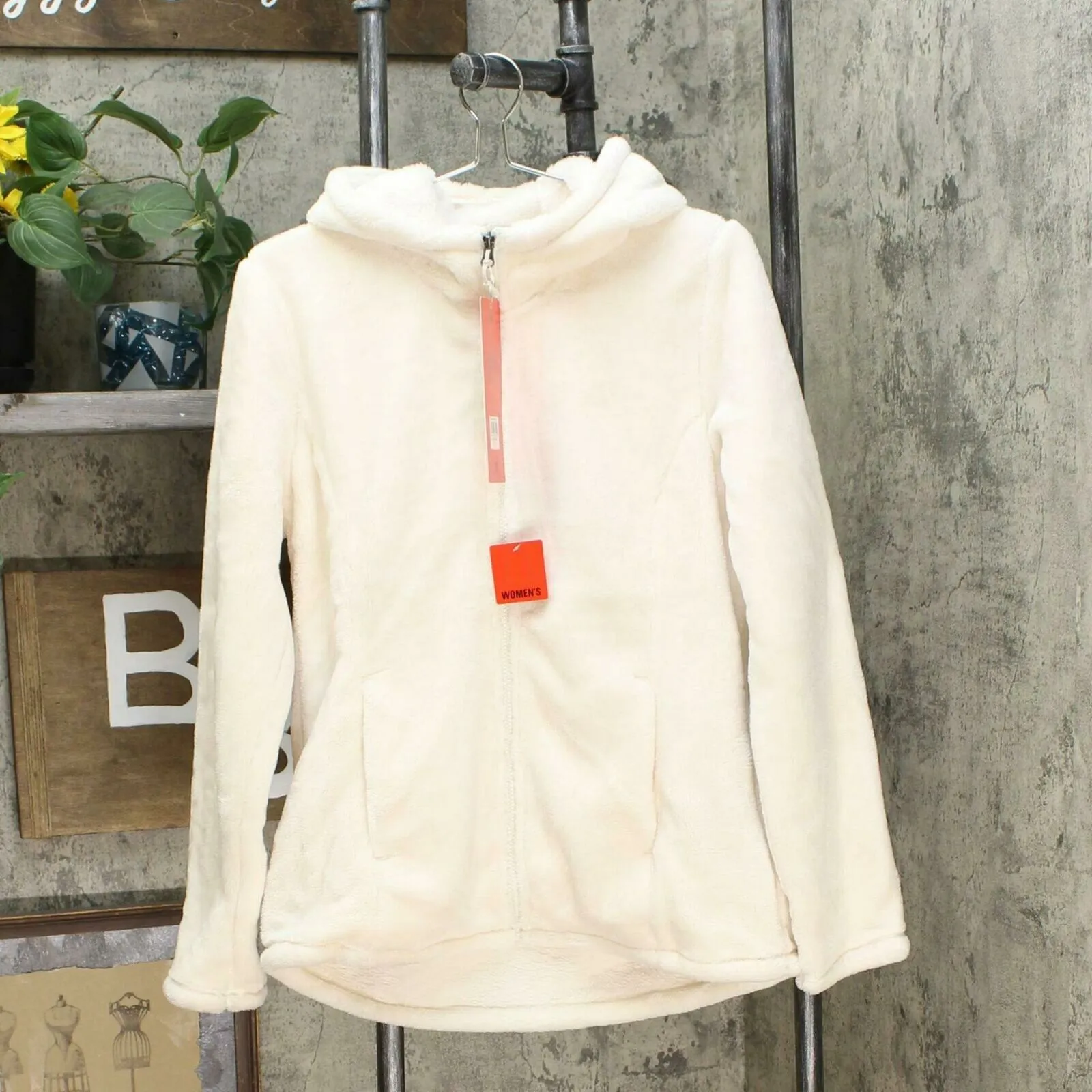 32 Degrees Heat Women's Hooded Plush Faux Fur Fleece Jacket