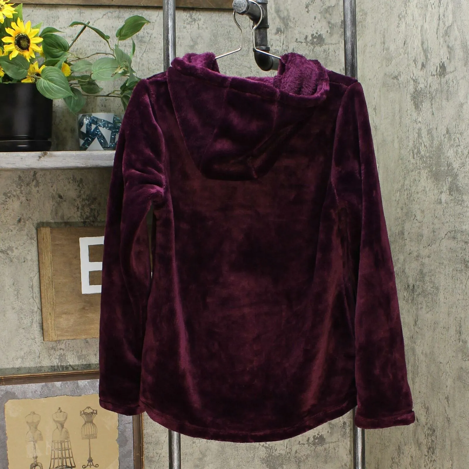 32 Degrees Heat Women's Hooded Plush Faux Fur Fleece Jacket
