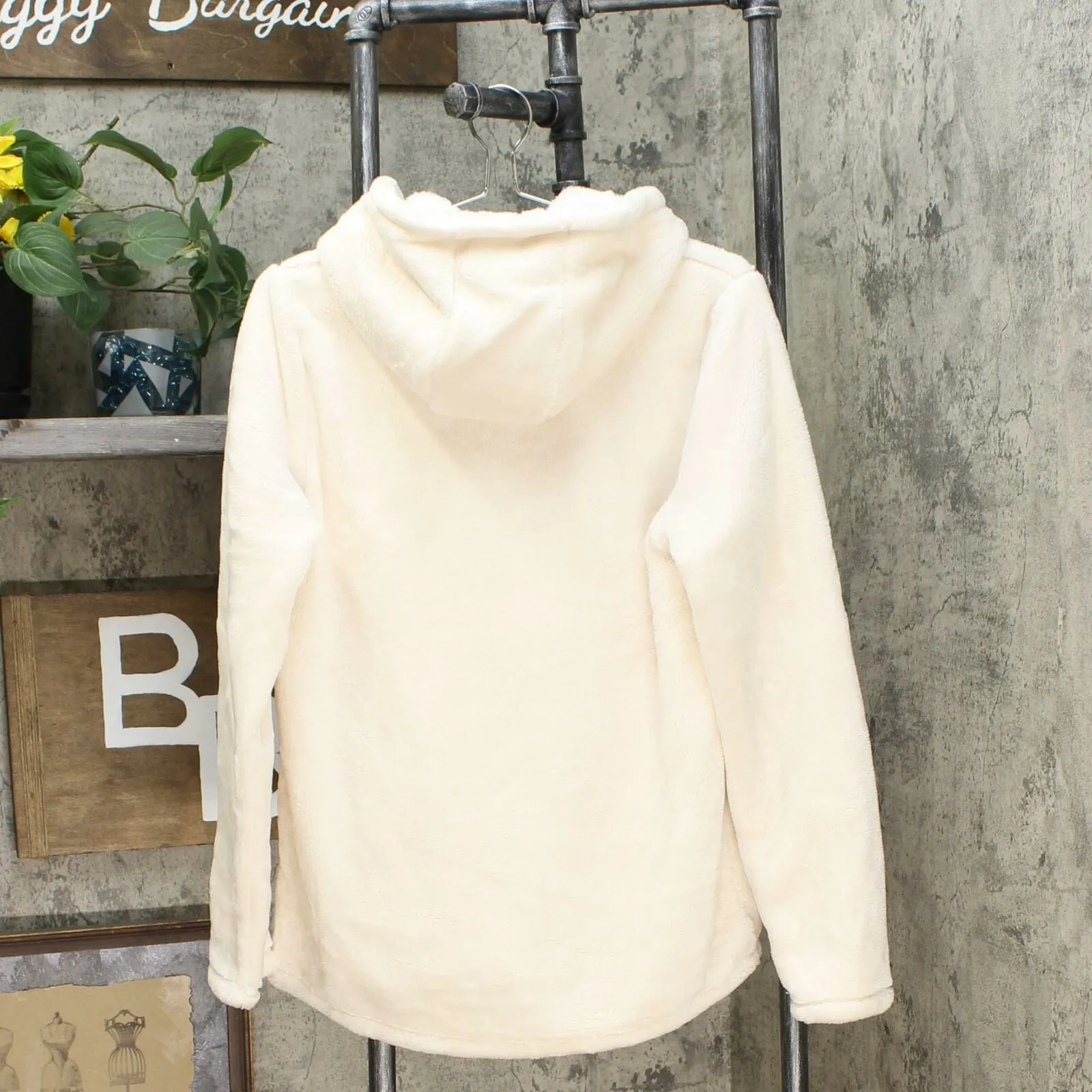 32 Degrees Heat Women's Hooded Plush Faux Fur Fleece Jacket