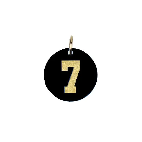 Acrylic Varsity Number Charm