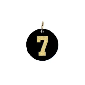 Acrylic Varsity Number Charm
