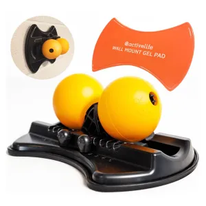 activelife - HighBaller Twin Ball Body Massager, Mounted and Adjustable, Double Lacrosse Massage Ball for Deep Tissue Massage, Neck Massager Tool for Myofascial Release