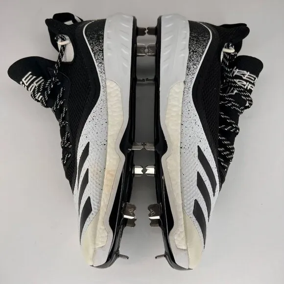 Adidas Mens 628249 Black Icon V Metal Low Top 3 Stripe Size 12.5 Baseball Cleats