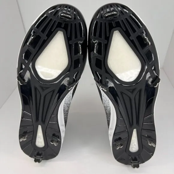 Adidas Mens 628249 Black Icon V Metal Low Top 3 Stripe Size 12.5 Baseball Cleats