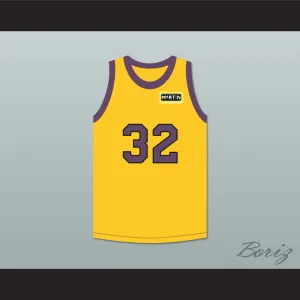 Air Gordon 32 Yellow Basketball Jersey with Martin Patch