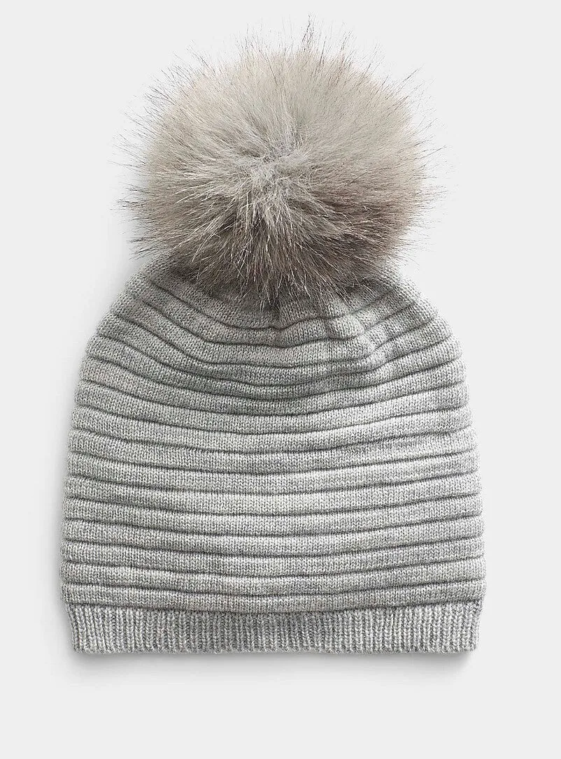 Aline Fox Fur Beanie
