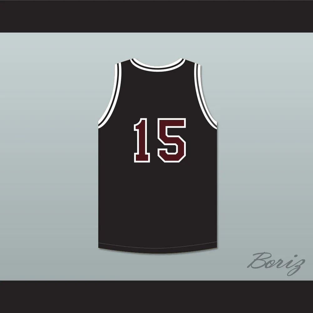 Anthony Keller 15 Wolves High School Black Basketball Jersey
