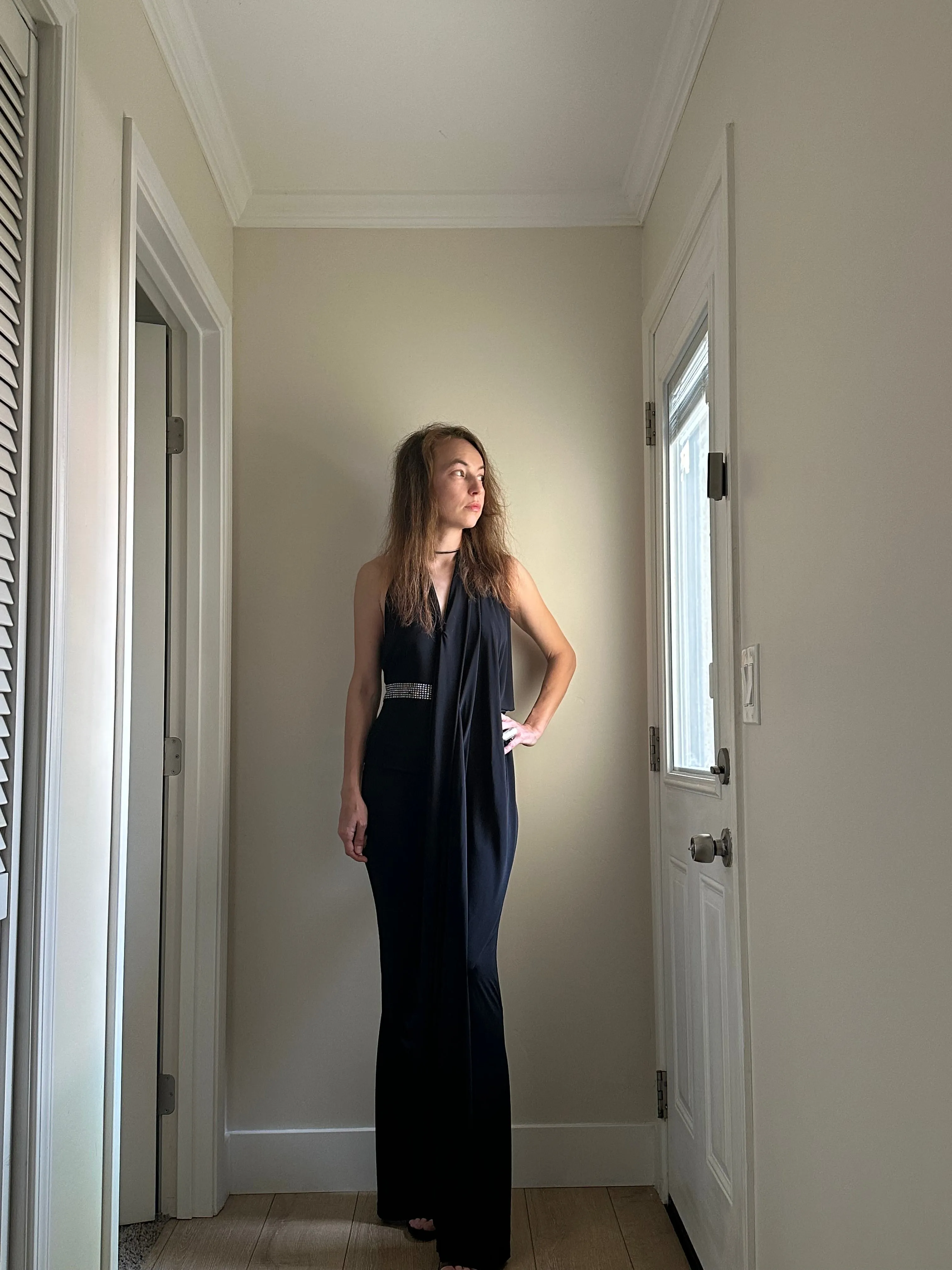 Asymmetric High Low Open Back Top