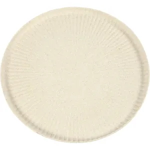 Bamboo Wood Fiber Circular Serving Tray Tableware Decoration Crafts D: 30cm
