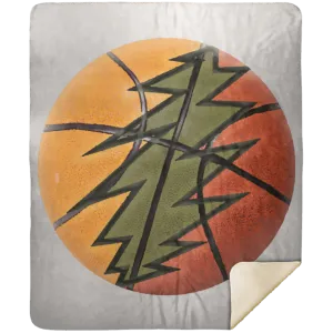 Basketball Bolt - Premium Mink Sherpa Blanket 50x60