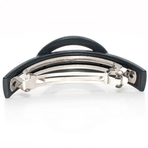 Black and White Combination Mode Hump Barrette