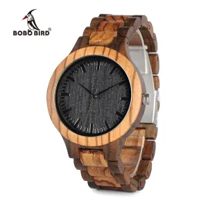 BOBO BIRD Handmade from Natural Wood Wristwatch