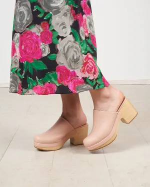 bose clog - leather upper - blush