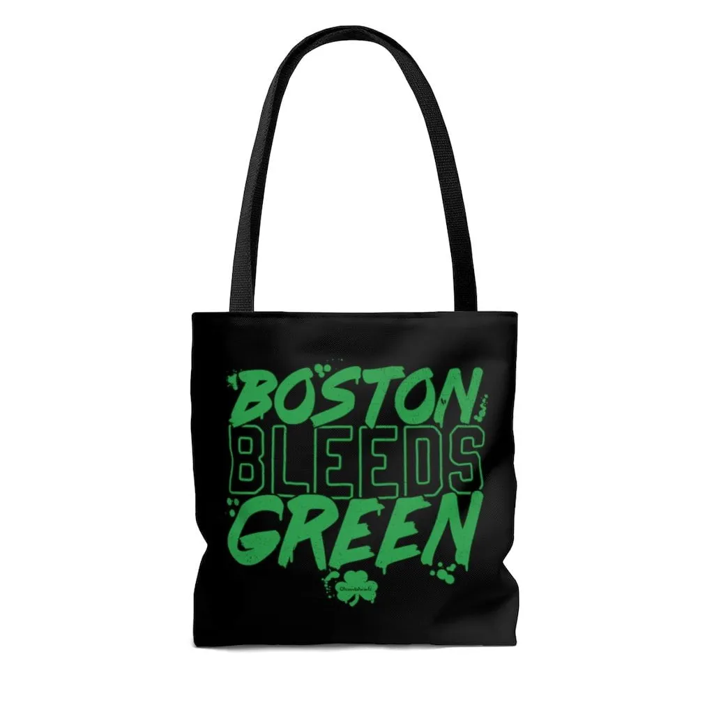 Boston Bleeds Green Tote Bag