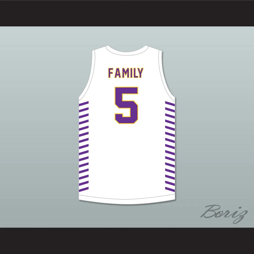 Bryce McGowens 5 Legacy Early College Lions White Basketball Jersey 1