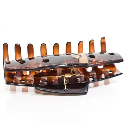 Buckle Style Hair Claw With Gold
