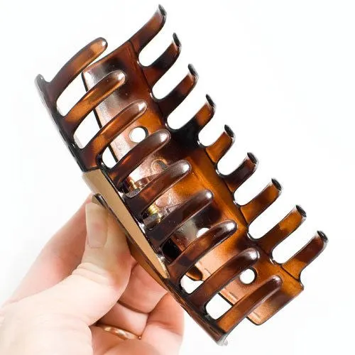 Buckle Style Hair Claw With Gold