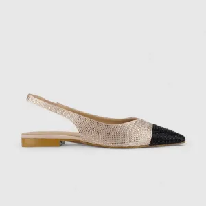 Bulbul Bling Pump Beige/Black CAR5009