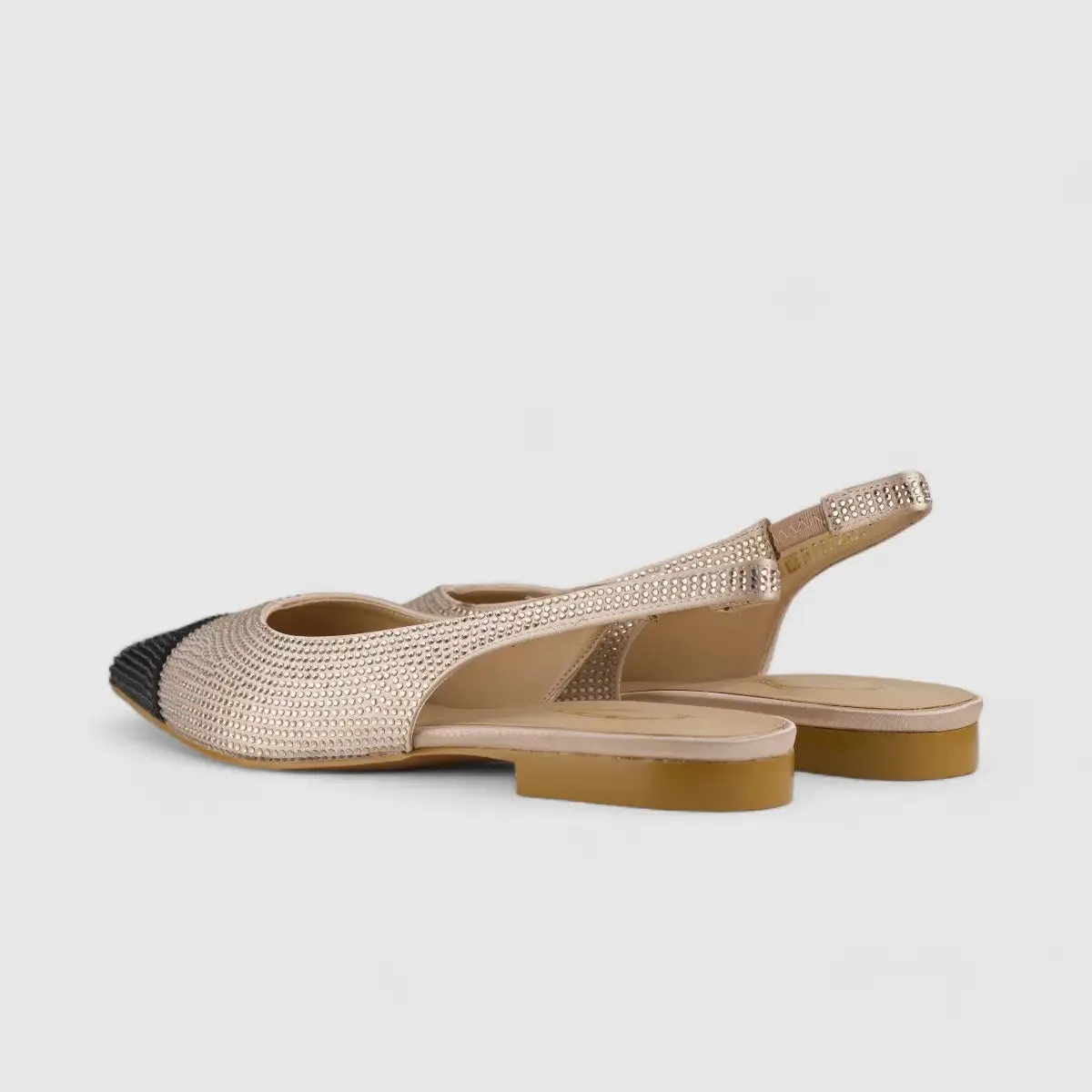 Bulbul Bling Pump Beige/Black CAR5009