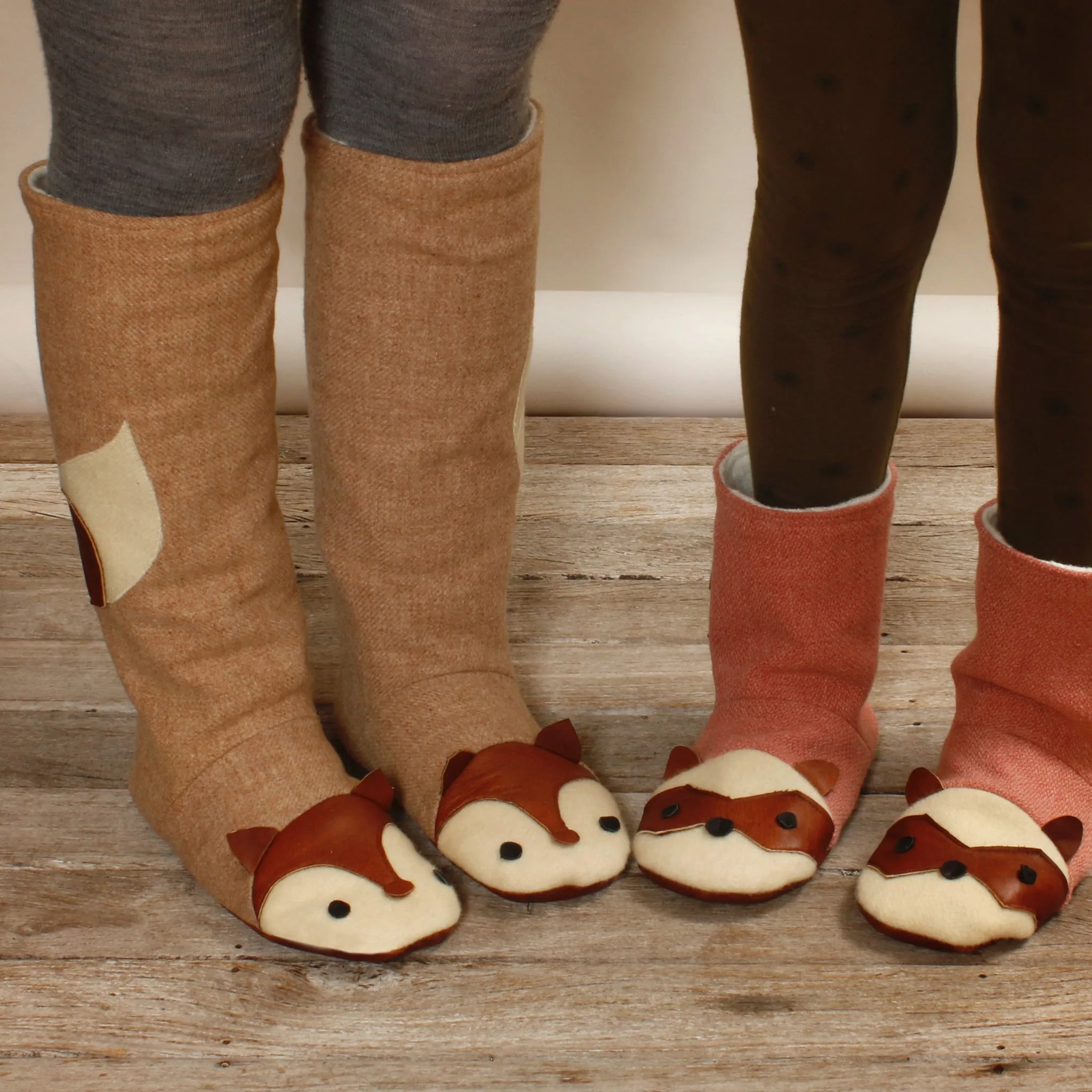 BUNDLE - Animal Boots Sewing Patterns - Family ~ Child   Adult