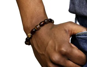 Burgundy Brownstreak Plastic Bracelet