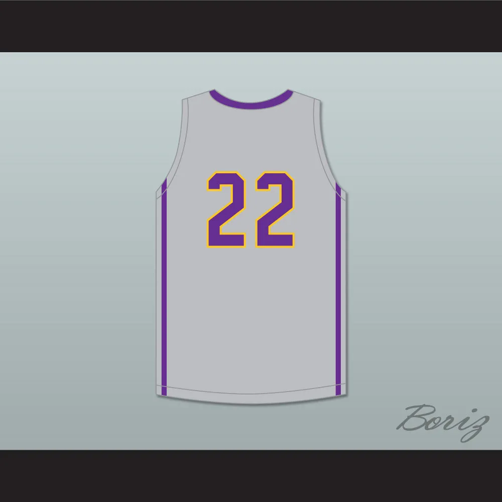 Caleb Houstan 22 Montverde Academy Eagles Gray Basketball Jersey 1