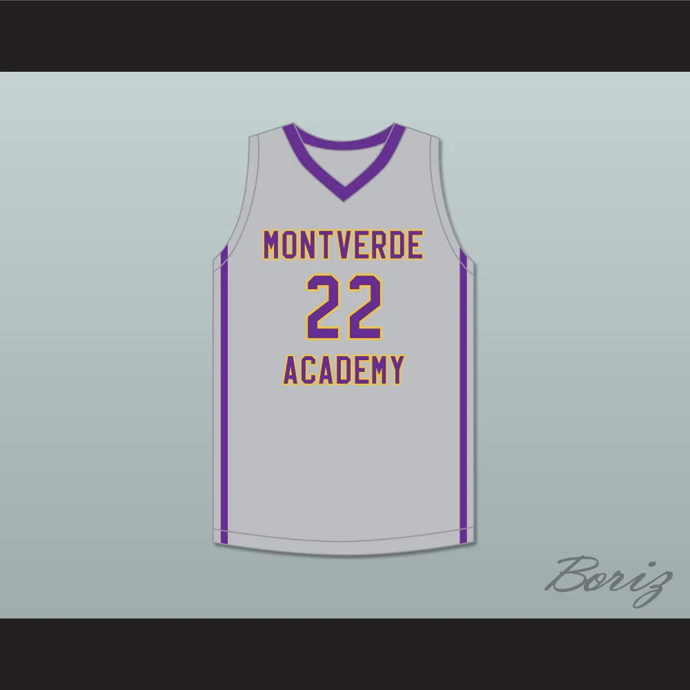 Caleb Houstan 22 Montverde Academy Eagles Gray Basketball Jersey 1