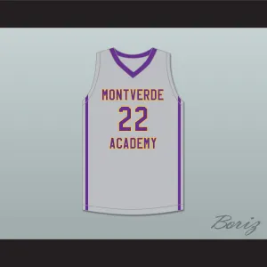 Caleb Houstan 22 Montverde Academy Eagles Gray Basketball Jersey 1