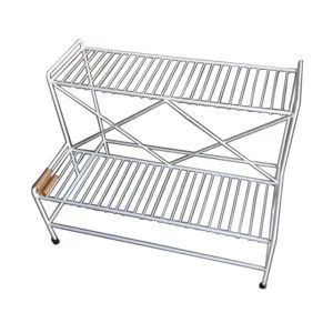 Camal No.201 White Flower Stand (30″L x 20″W x 22.5″H)