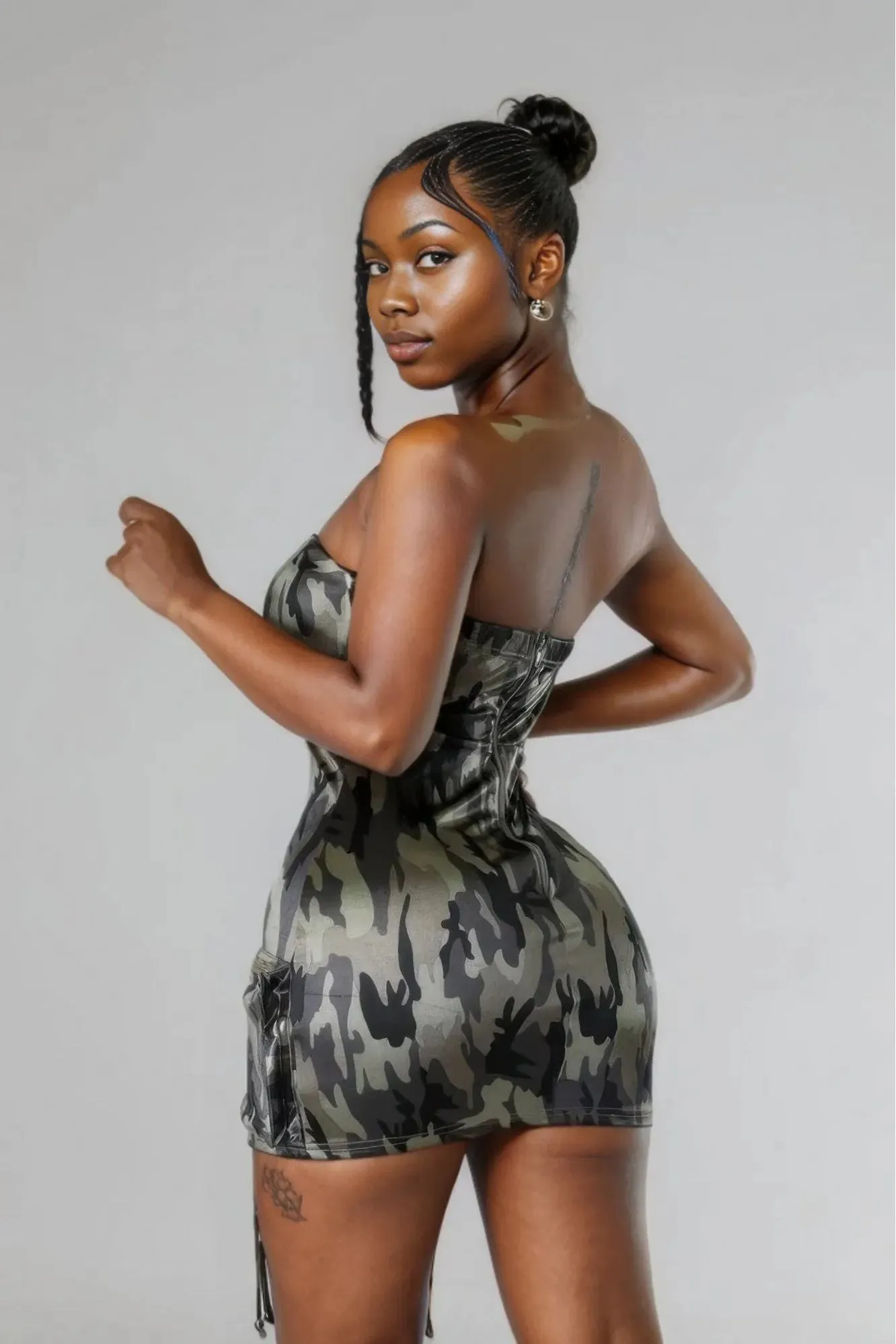 Camouflage Stretch Tube Dress