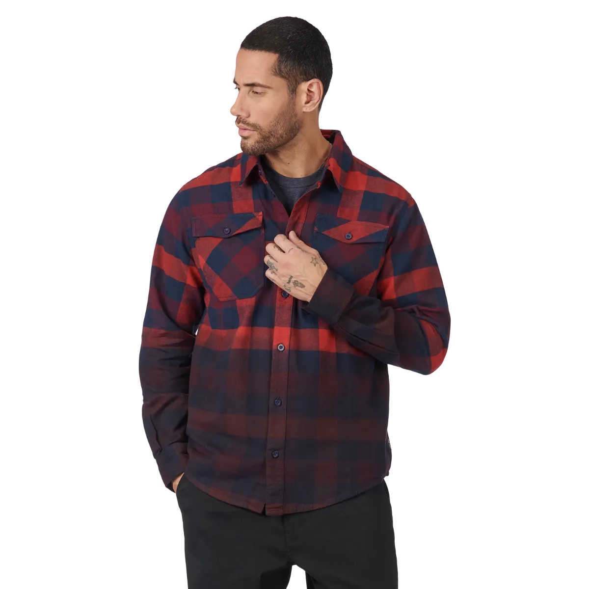 Can-Am Dip-Dyed Flannel Shirt