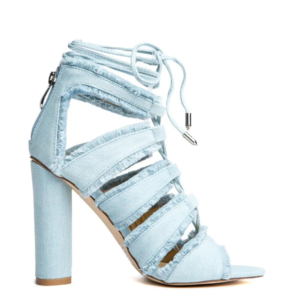 Cape Robbin Maura-5 Denim High Heel Denim Blue