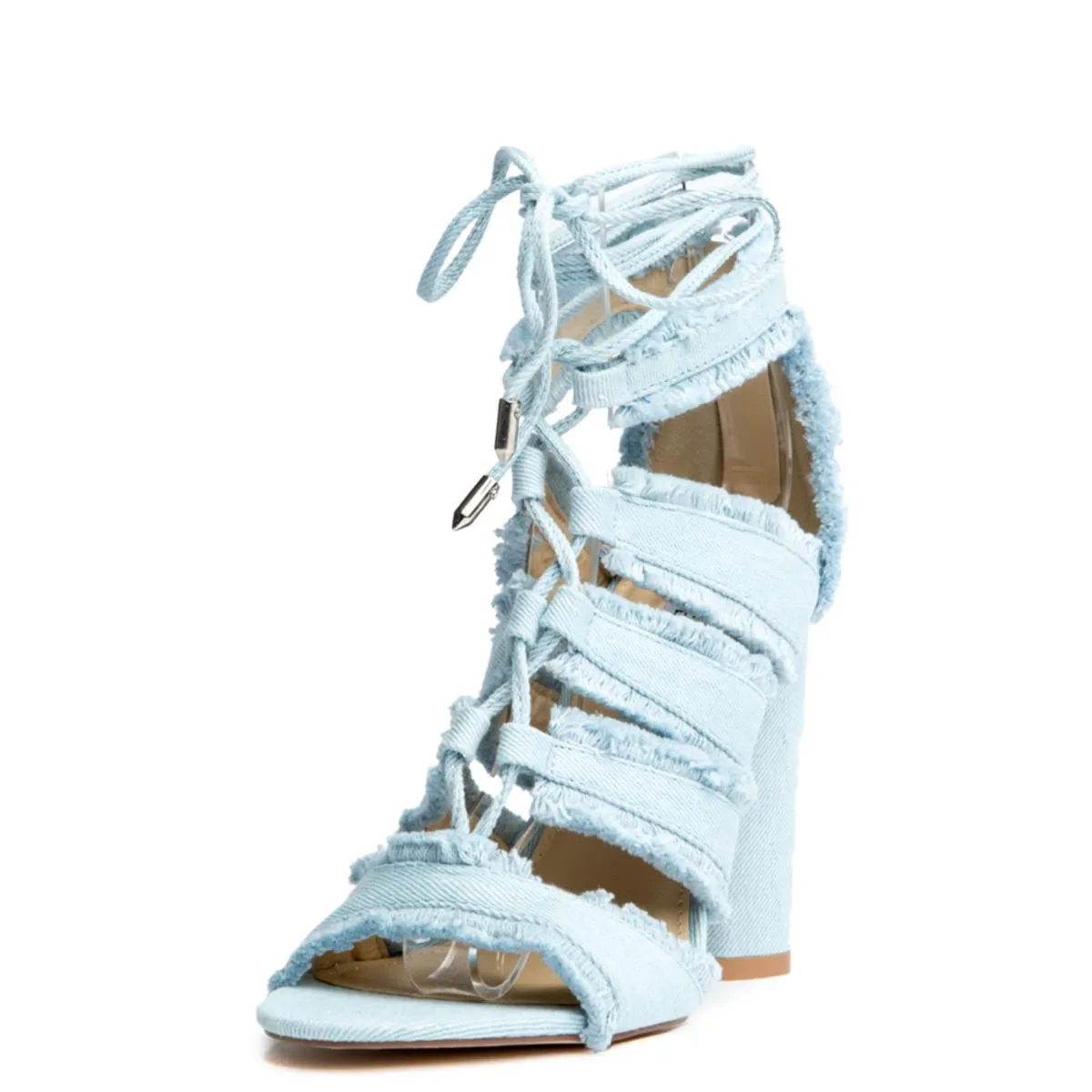 Cape Robbin Maura-5 Denim High Heel Denim Blue