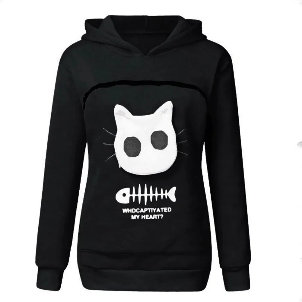 Carry-Me-Everywhere Cat Pouch Hoodie