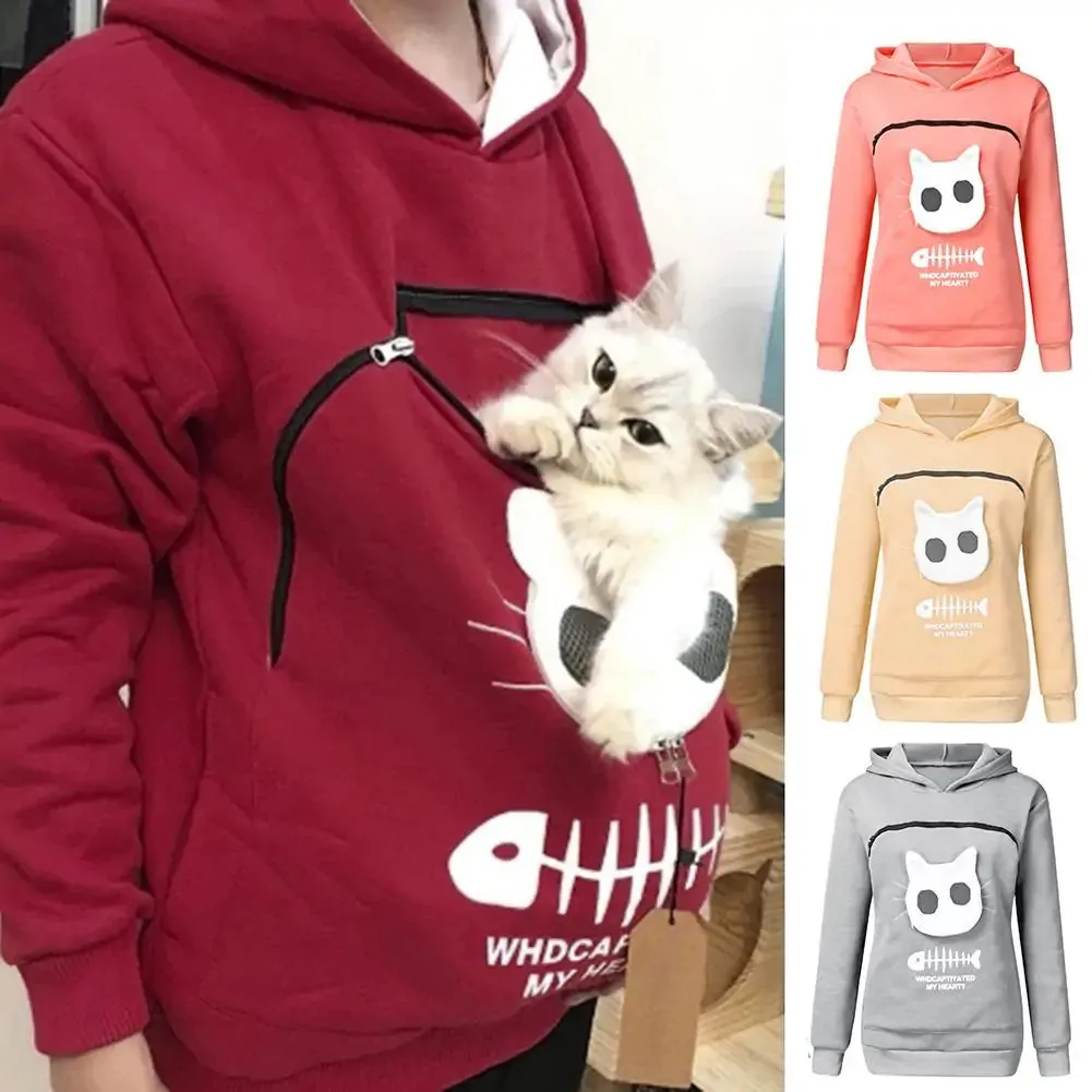 Carry-Me-Everywhere Cat Pouch Hoodie
