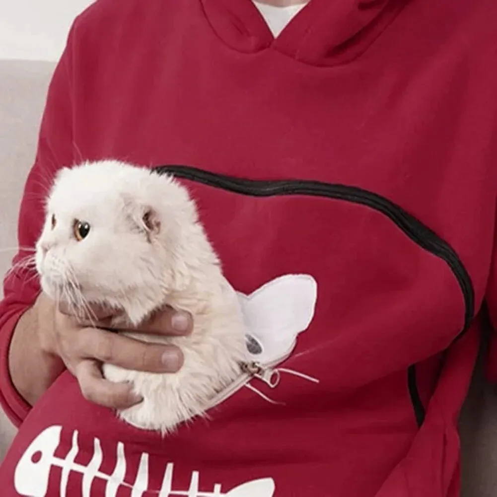 Carry-Me-Everywhere Cat Pouch Hoodie