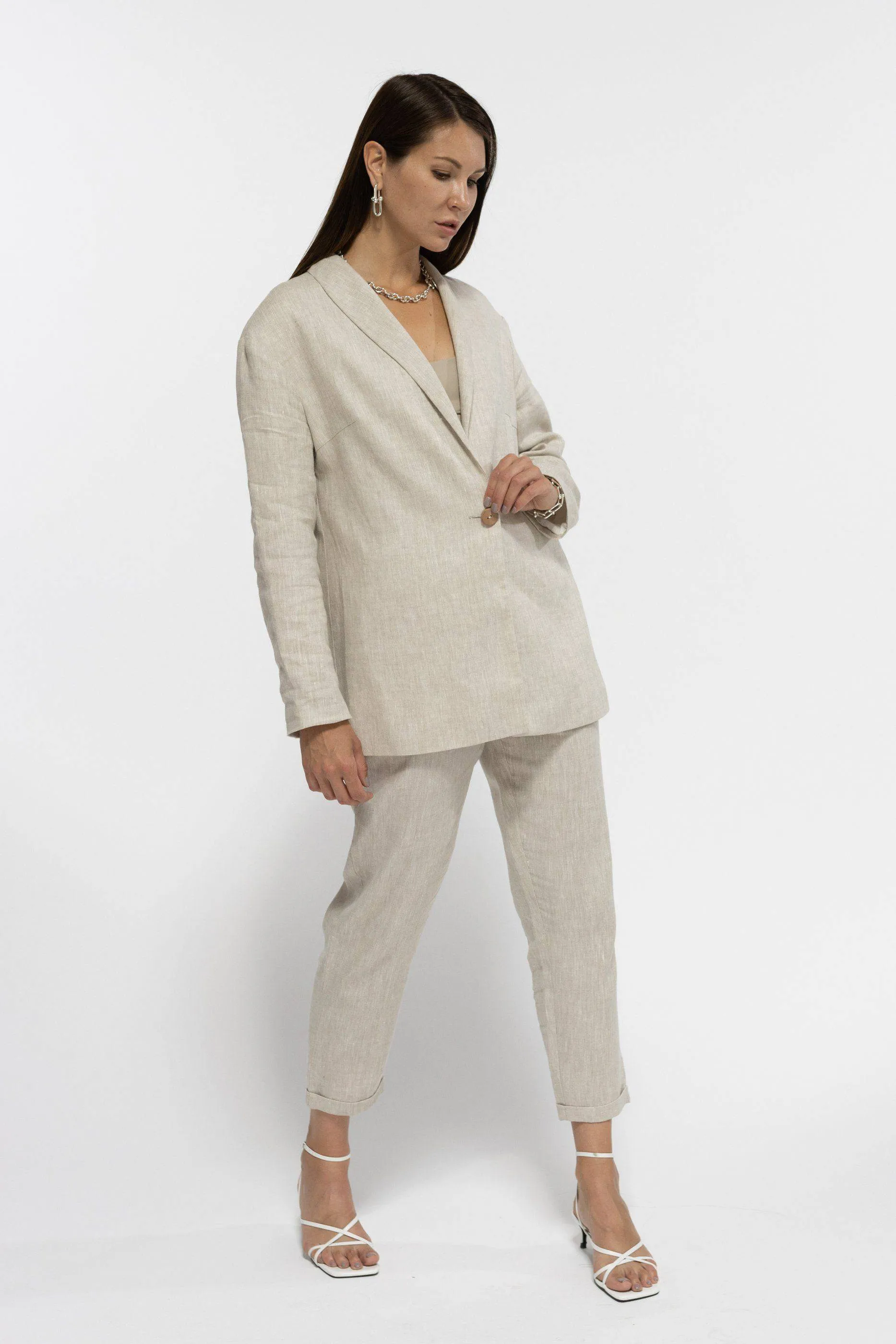 Casual Linen Suit