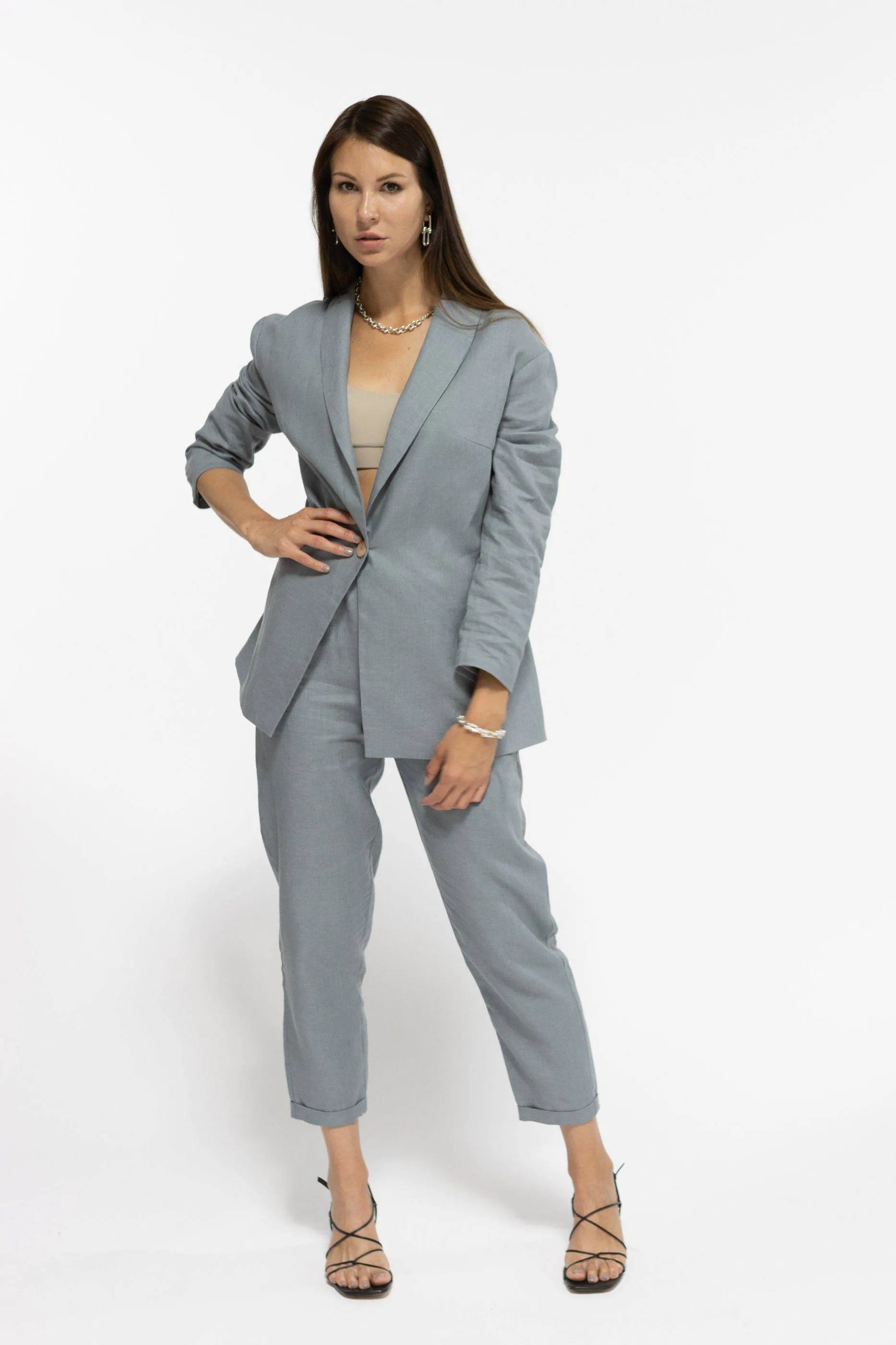 Casual Linen Suit